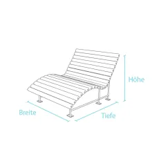 Liegebank Eldorado Abmessung