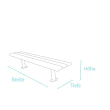 Maße Bank Sapo