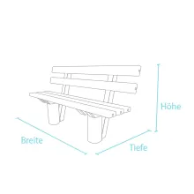 Waldbank Taunus Abmessung