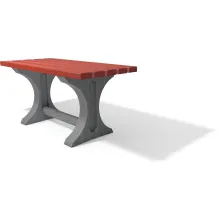 Tisch Tivoli grau-rot