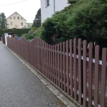 Zaun mit Alu-Querriegeln